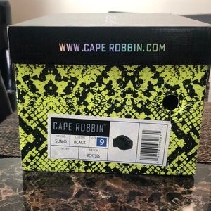 Black Platform Clogs (CAPE ROBBIN) size 9